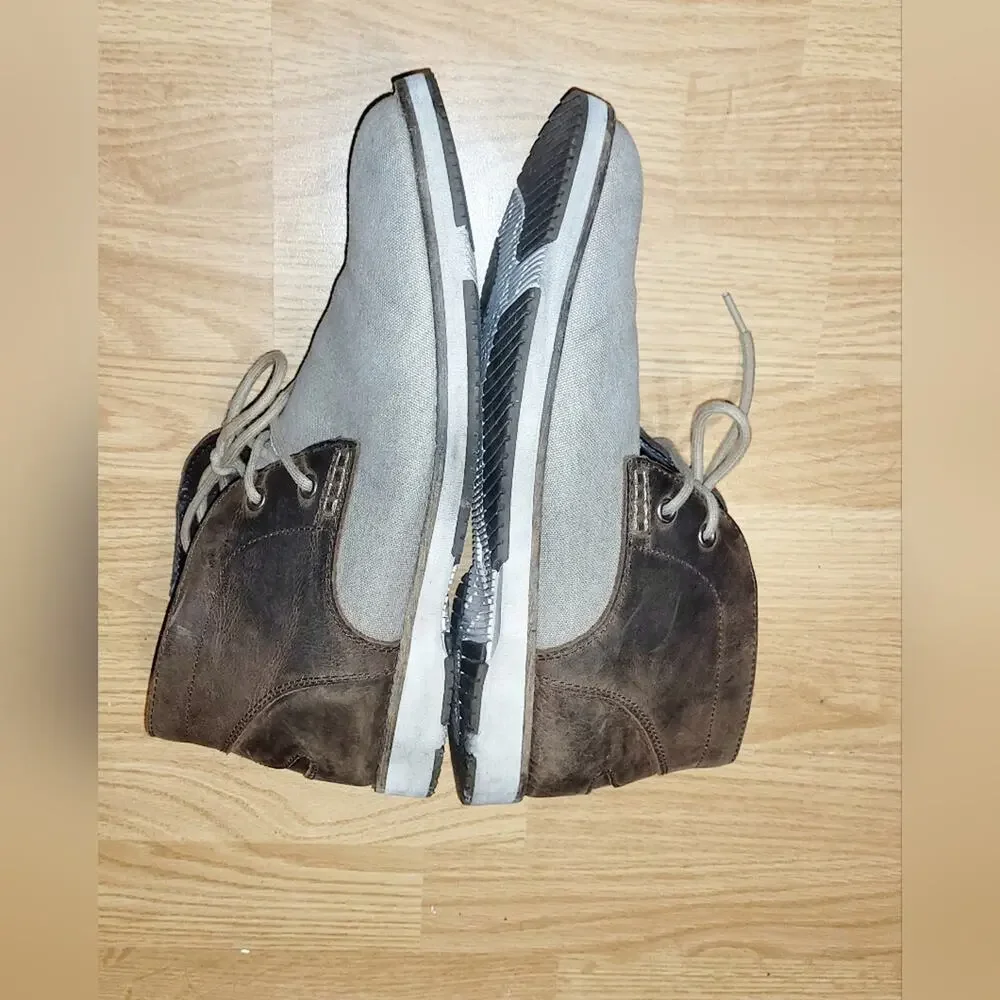 Thomas and Vine Mens Leather Chukka Boot Oxfords Size 9 Brown/Gray